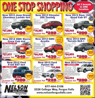 2012 Jeep Chrysler GMC Ford Cars for Sale near Fargo MN