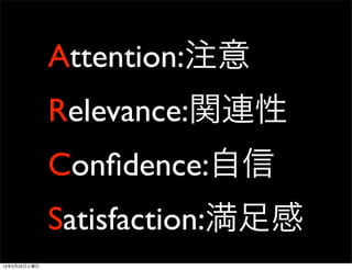 Attention:
              Relevance:
              Conﬁdence:
              Satisfaction:
12   2   25
 