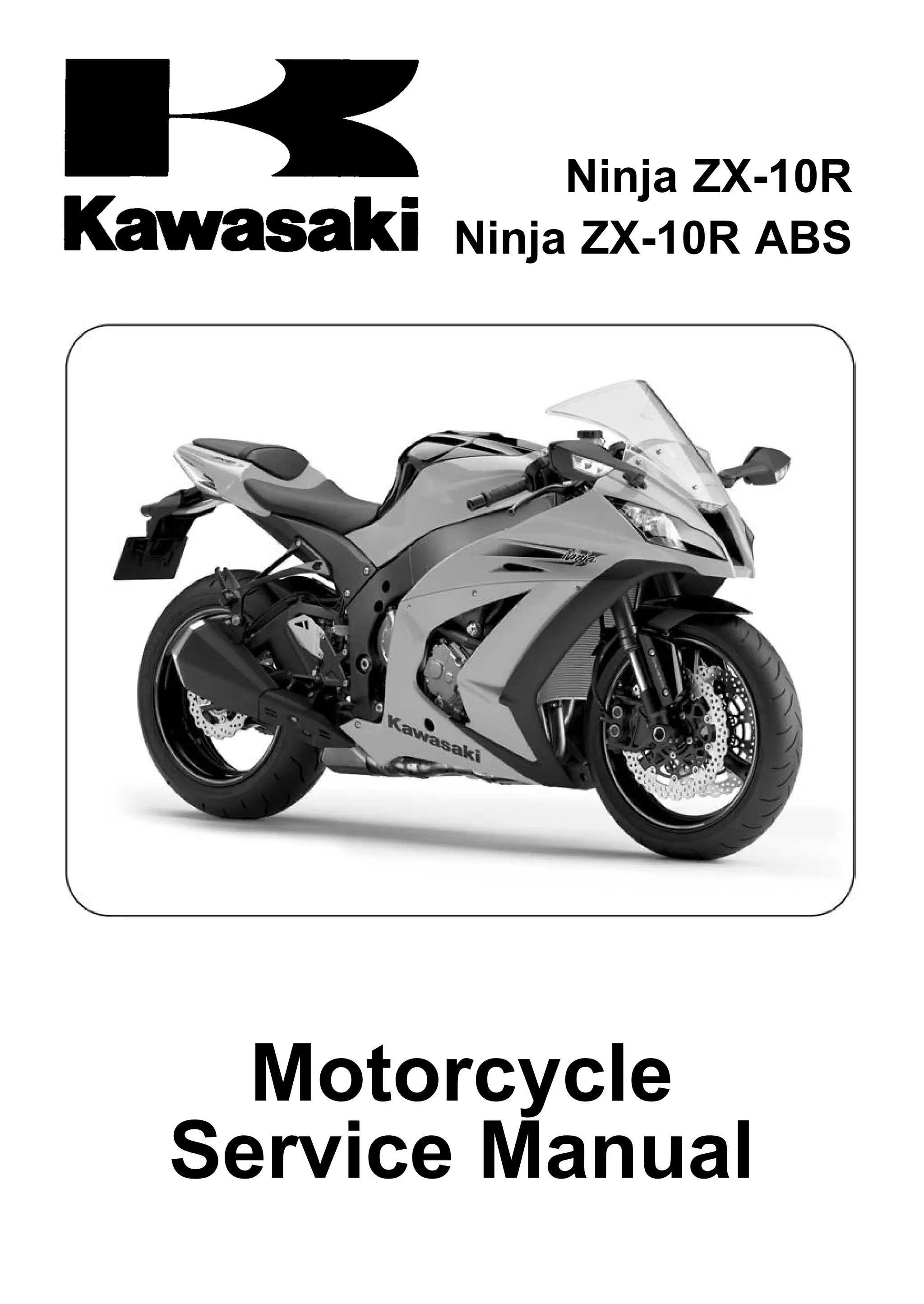 Kawasaki カワサキ Ninja ZX-10R サービスマニュアル Service Manual Kawasaki 2023 Ninja ZX-10R Repair
