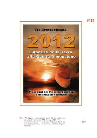 ¤12




NOTA Per leggere e personalizzare questo ﬁle (o meglio, una
    sua copia) puoi usare PDF-XChange PDF Viewer —
    www.pdfxviewer.com — cos` da poter evidenziare il testo con
                                      ı                                   2010
    linee, freccie, cornici . . . , inserire note e commenti che potrai
    poi salvare.
 