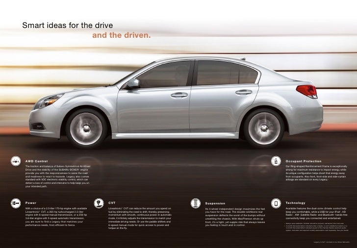 2012 Subaru Legacy brochure by Neil Huffman Subaru Louisville KY