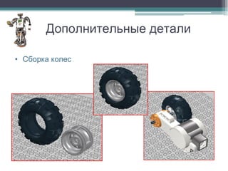 Дополнительные детали

• Сборка колес
 