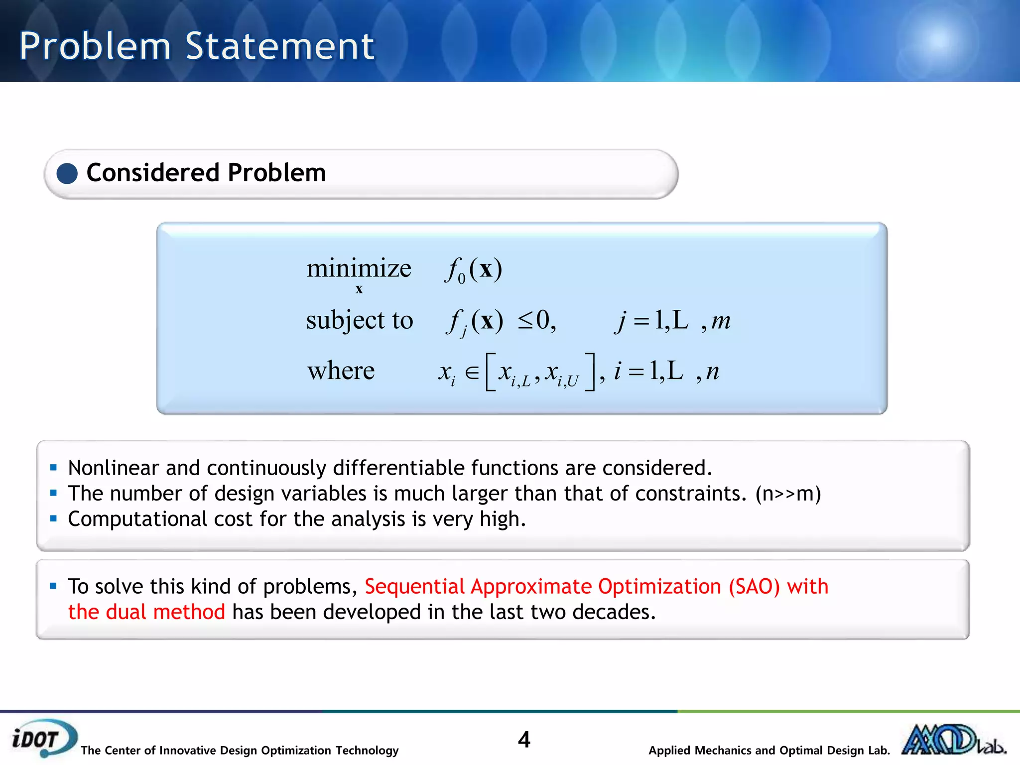 new optimization algorithm for topology optimization | PPTX