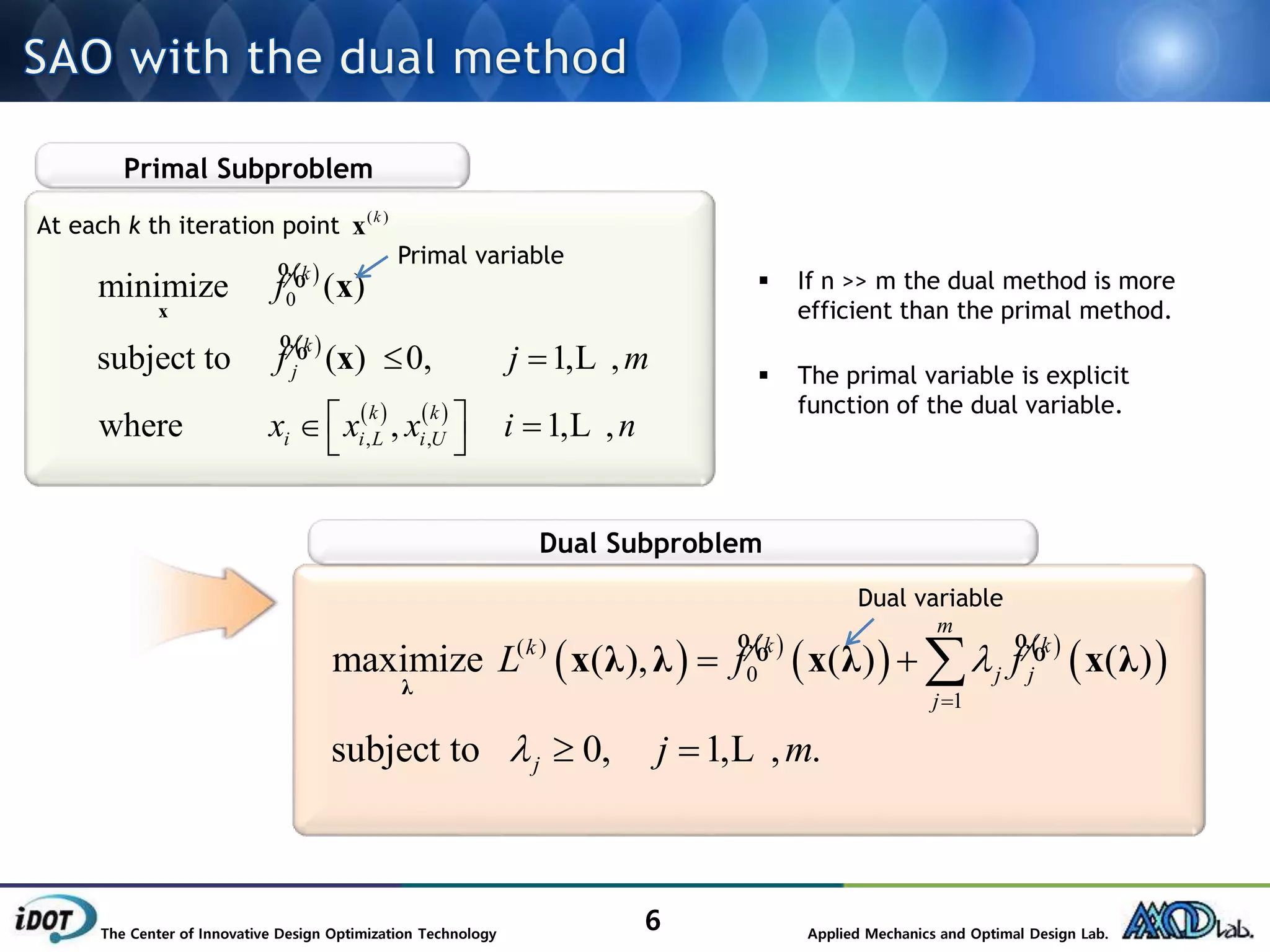 new optimization algorithm for topology optimization | PPT