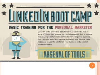 LINKEDIN             BEST PRACTICES
 •   What is LinkedIn?
      • LinkedIn is the world’s largest professional
        network with over 120 million members and
        growing rapidly. LinkedIn connects you to your
        trusted contacts and helps you exchange
        knowledge, ideas, and opportunities with a
        broader network of professionals.
 •   Network professionally
 •   Post and find jobs

                                                         3
 