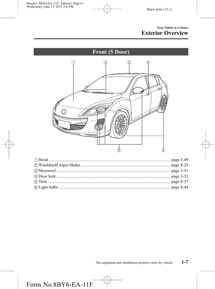 MAZDA 3 MANUAL - Auto Electrical Wiring Diagram