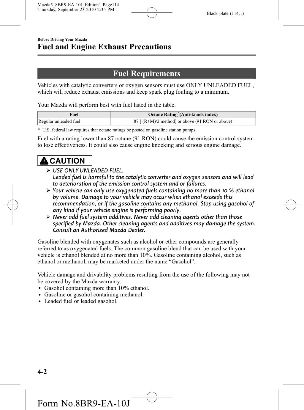 Mazda 5 manual