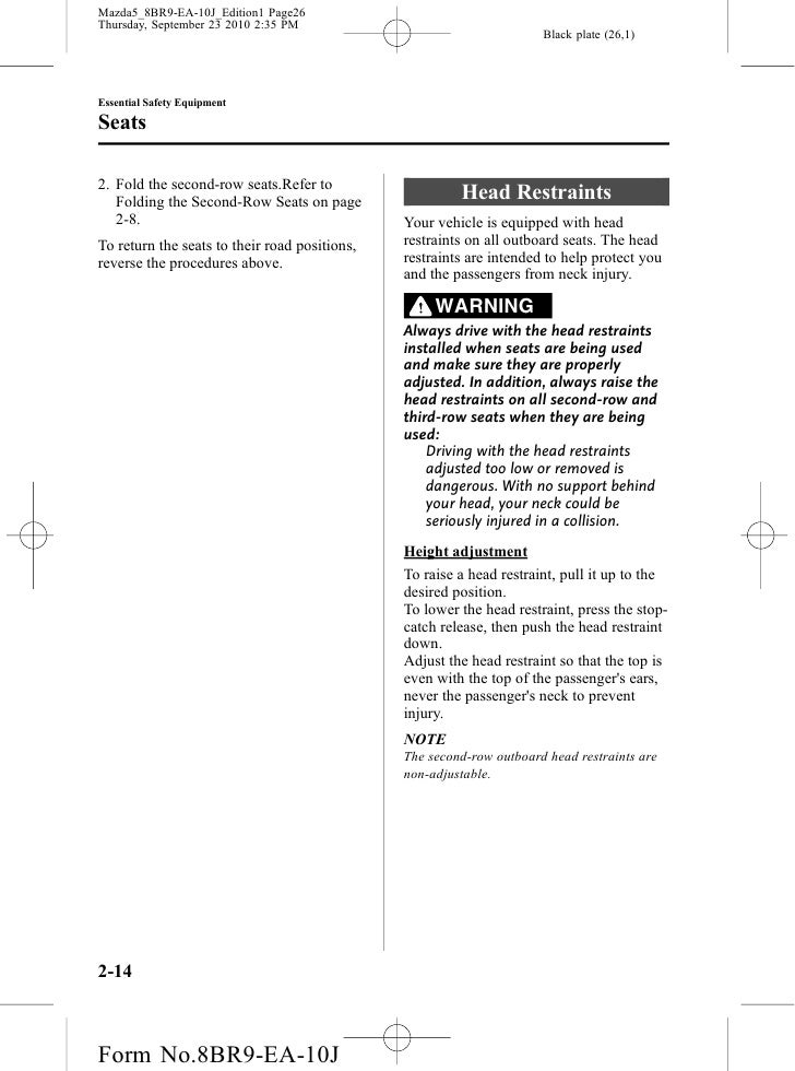 Mazda 5 manual