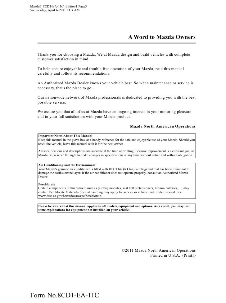 mazda 6 owners manual pdf Mazda 6 2002-2008 workshop service repair manual download manuals.
