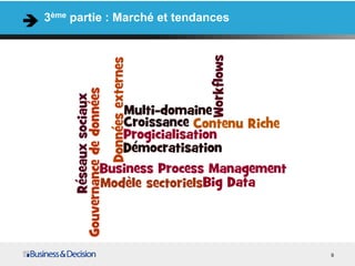 3ème partie : Marché et tendances
9
 