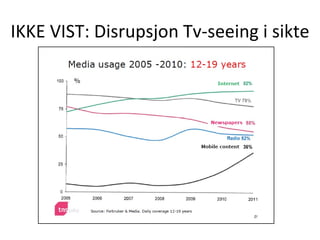 IKKE VIST: Disrupsjon Tv-seeing i sikte
 