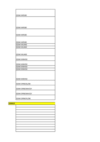OZAKI WR580




         OZAKI WR580


         OZAKI WR580


         OZAKI WR580
         OZAKI WU440
         OZAKI WU460


         OZAKI WU460

         OZAKI WW450

         OZAKI WW450
         OZAKI WW450
         OZAKI WW450




         OZAKI WW450

         OZAKI OP863SL/BK

         OZAKI OP863WH/GY

         OZAKI OP863WH/GY

         OZAKI OP863YL/BK

GENIUS
 