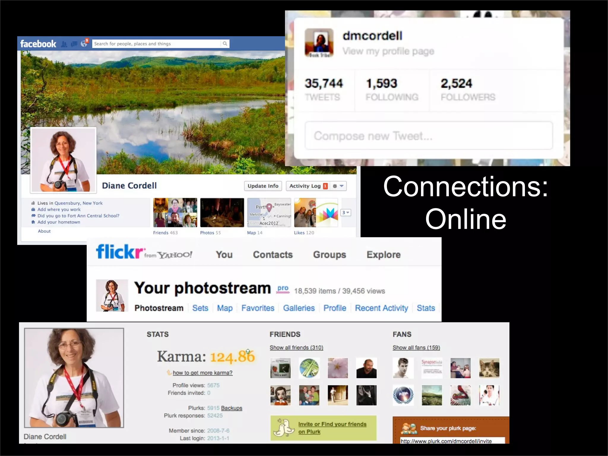 Connections:
  Online
 