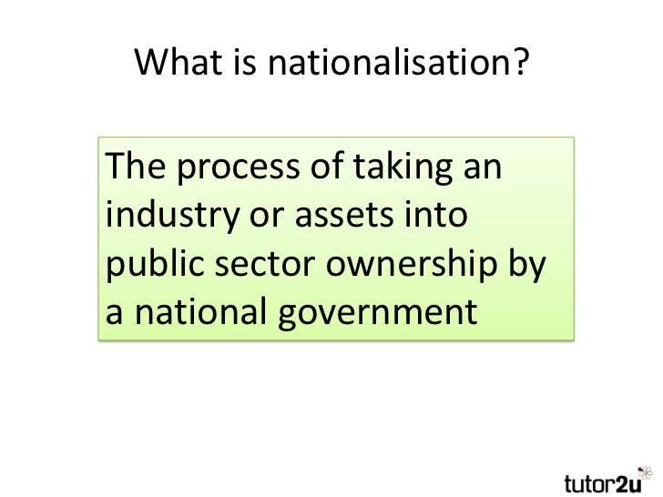 Economics of Nationalisation