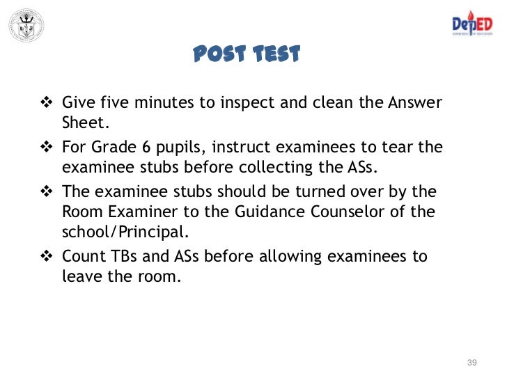 nat answer sheet grade 6 NCAE and NAT 2012