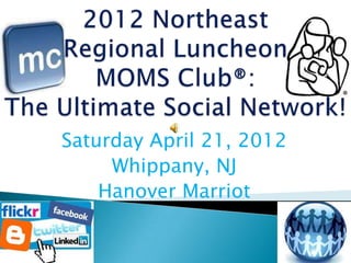 Saturday April 21, 2012
     Whippany, NJ
    Hanover Marriot
 