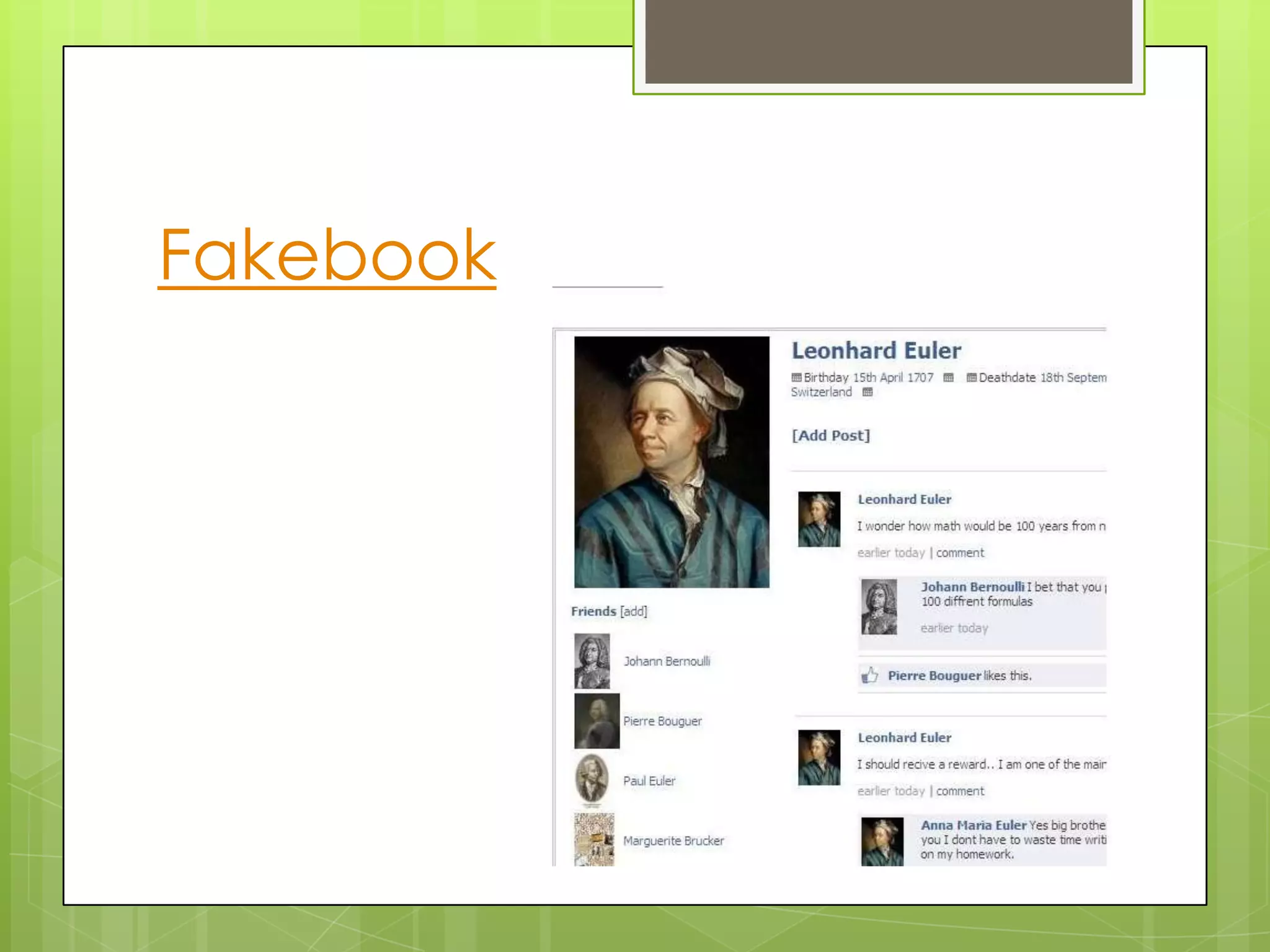 Fakebook
 