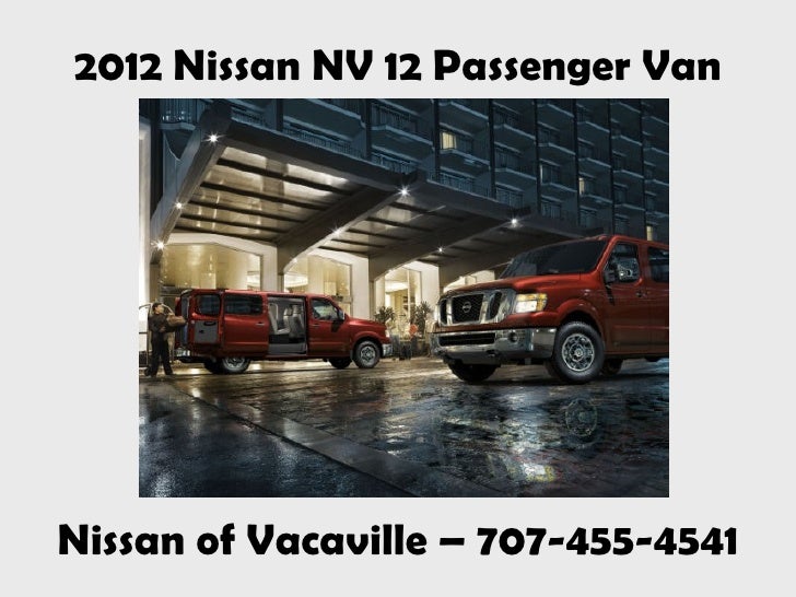 2012 nissan nv cargo passenger van