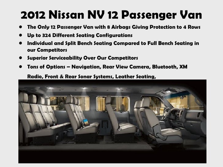 2012 nissan nv cargo passenger van