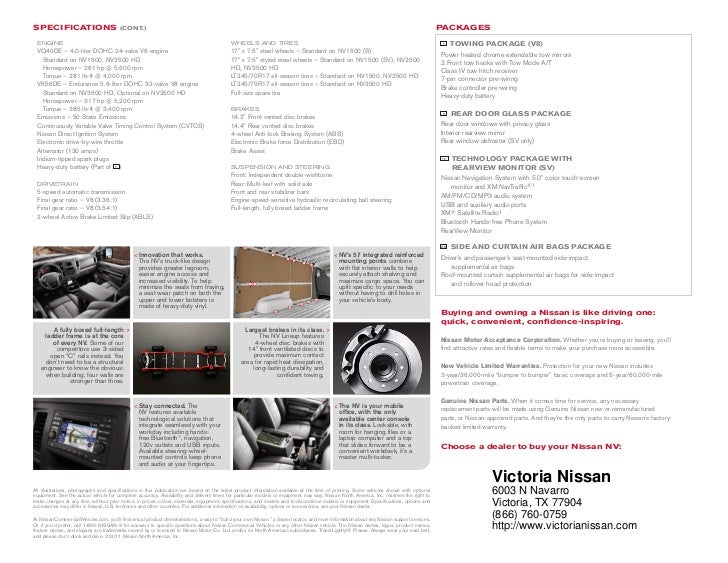 2012 Nissan NV For Sale TX | Nissan Dealer Near Corpus Christi