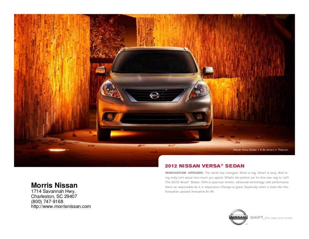 2012 Nissan Versa For Sale SC | Nissan Dealer Charleston