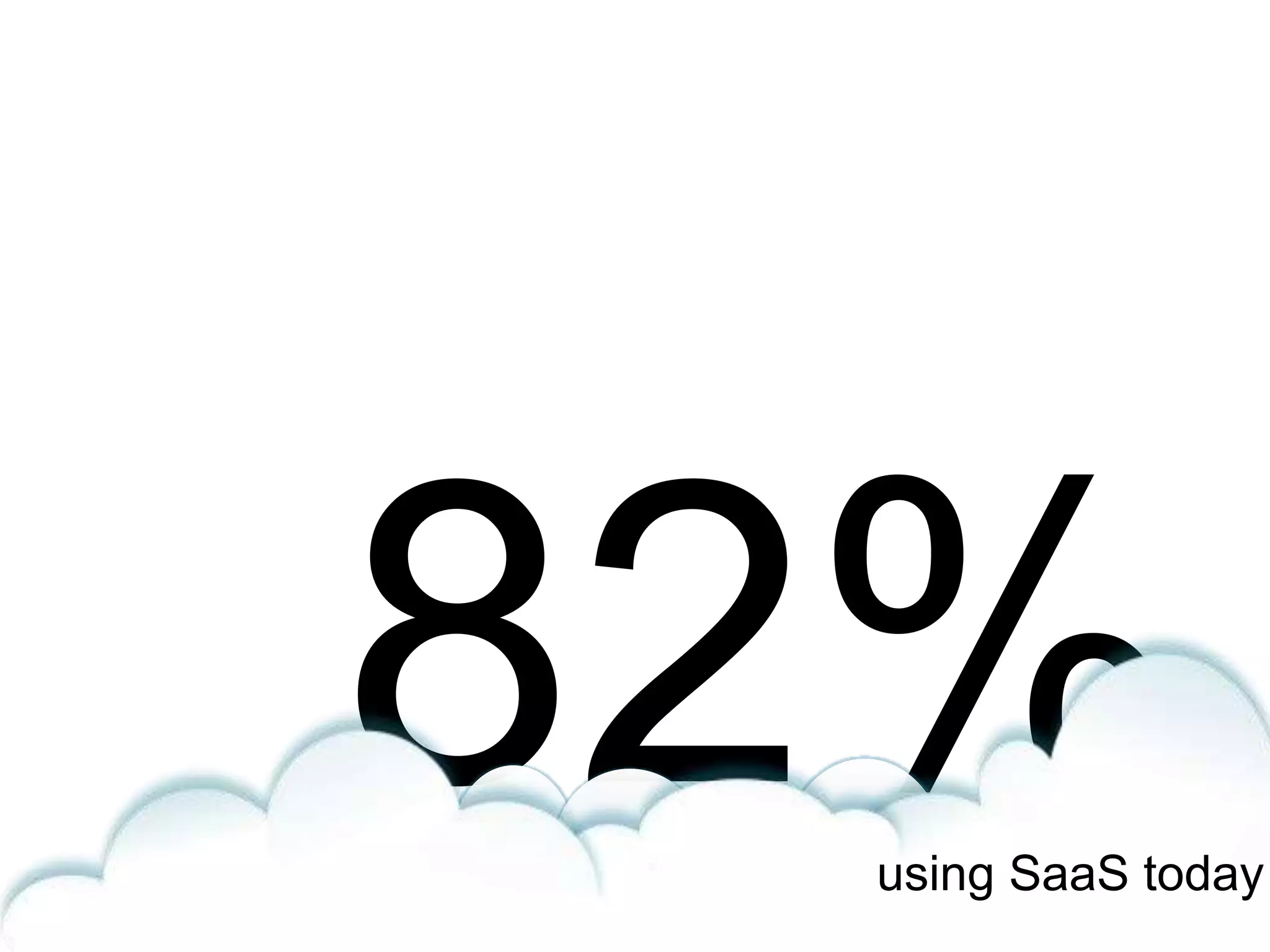 using SaaS today
 