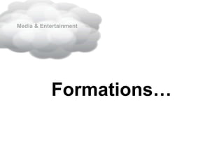 Media & Entertainment
Formations…
 