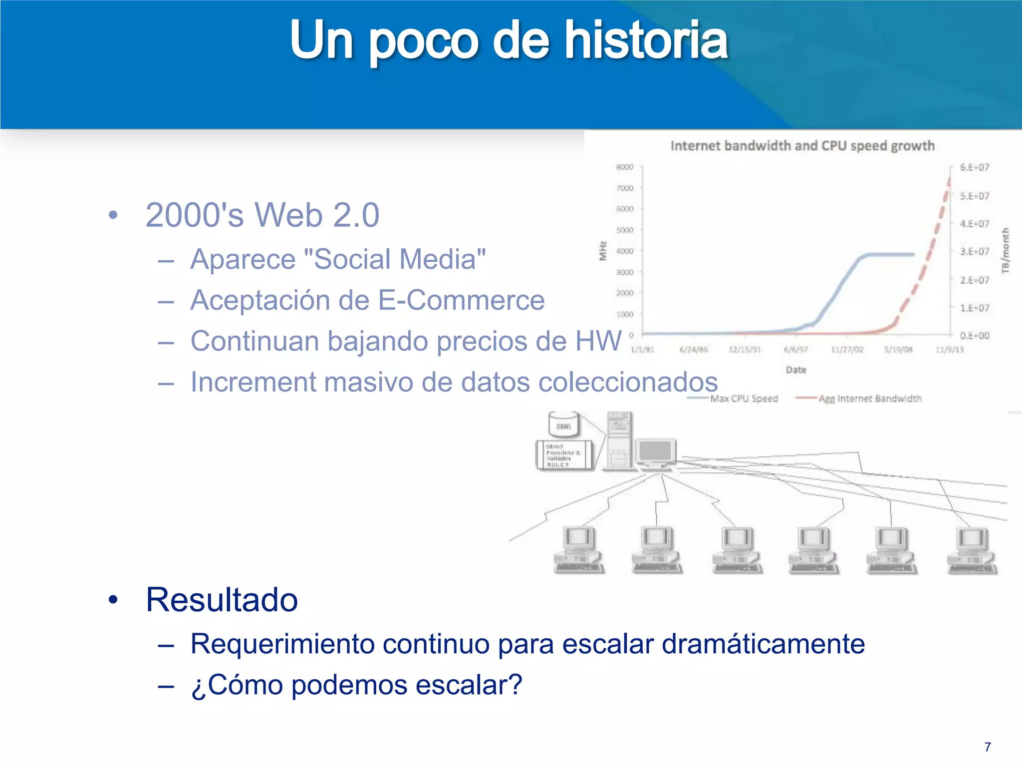 + transacciones complejas
                          + datos tabulares
                          + consultas ad hoc
                          - O<->R mapeo es difícil
                          - problemas de velocidad y
                          escalabilidad
                          - no es muy ágil


   BI /       OLTP /
reporting   operational




                                                       7
 