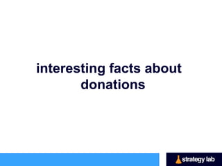 interesting facts about
       donations
 