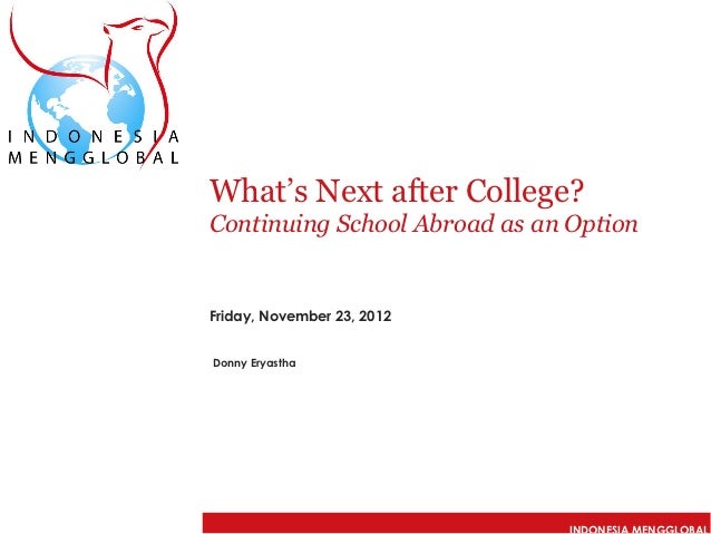 what s next after college