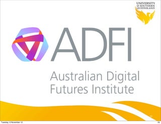 55

Tuesday, 6 November 12        55
 