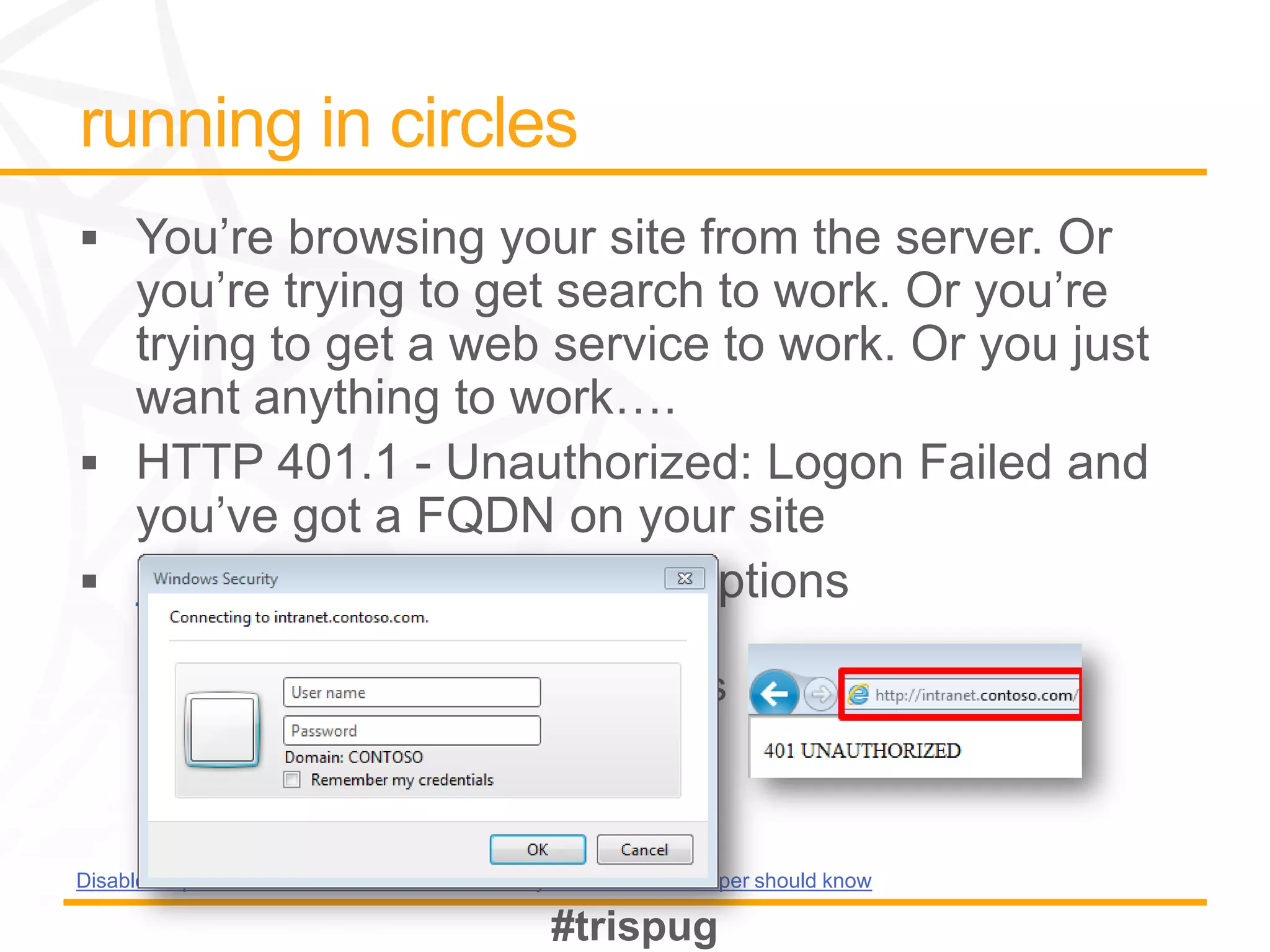 KB896861




DisableLoopbackCheck & SharePoint: What every admin and developer should know
 