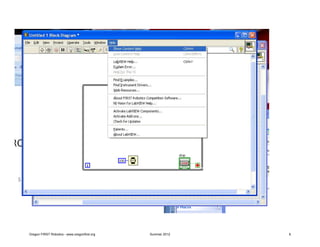 Oregon FIRST Robotics - www.oregonfirst.org   Summer 2012   6
 