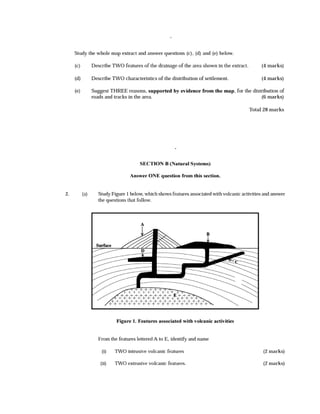 CSEC GEOGRAPHY PAST PAPER- PAPER 2- 2012