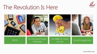 The Revolution Is Here




                         #pmoyt @timcermak
 