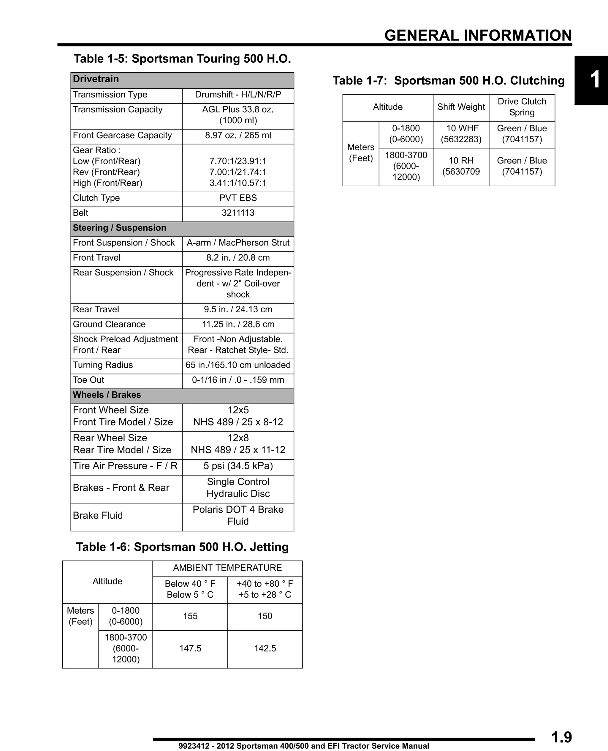 Polaris Sportsman 500 EFI Owner's Manual | 2007
