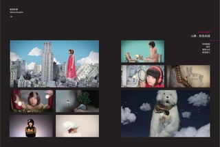 動態影像
MotionGraphic

18                         19




                   Music Nideo

                山東 - 對我來說

                      特效監製
                        調光
                      實景合成
                      美術協力
 