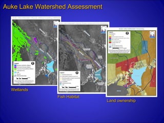 Auke Lake Watershed Assessment




  Wetlands
                Fish Habitat
                                 Land ownership
 