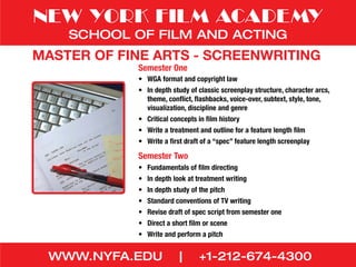 Wga Script Copyright Example.pdf Conheça a New York Film Academy | PDF