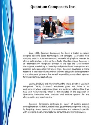 2012 quantum composers product guide | PDF