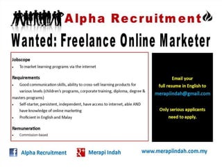 2012 recruitment freelance