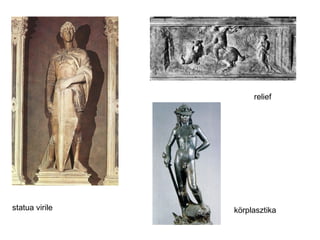 relief




statua virile   körplasztika
 
