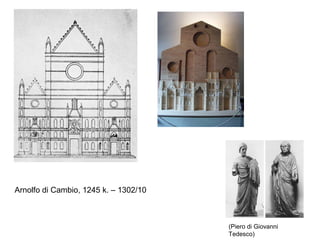 Arnolfo di Cambio, 1245 k. – 1302/10



                                       (Piero di Giovanni
                                       Tedesco)
 