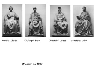 Nanni: Lukács    Ciuffagni: Máté   Donatello: János   Lamberti: Márk




                (Munman AB 1980)
 