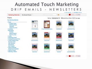 Automated Touch Marketing
D R I P   E M A I L S   -   N E W S L E T T E R S

              
 