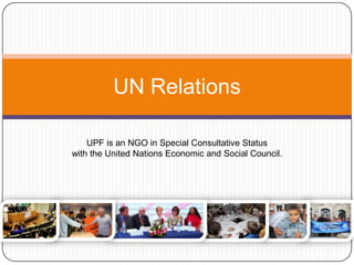 UPF Annual Report 2012