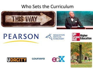 Who Sets the Curriculum
 