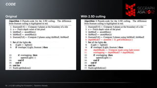 A 2.5D Culling for Forward+ (SIGGRAPH ASIA 2012)