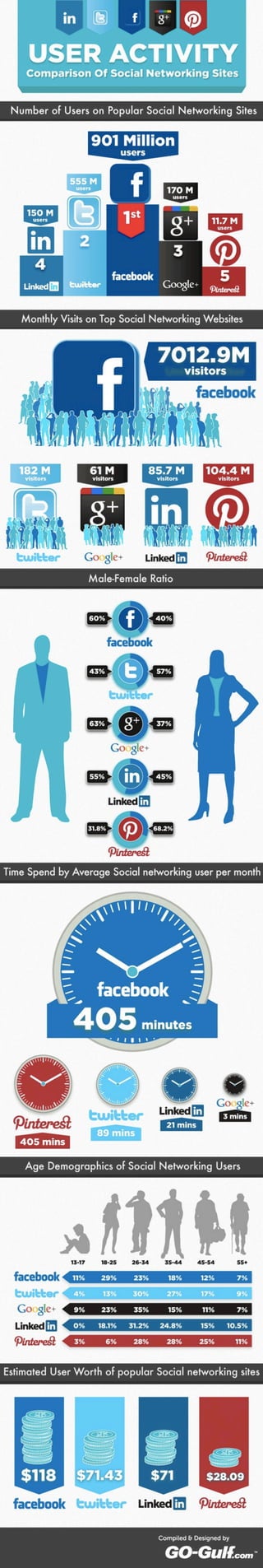 2012 Social Networking Users Infographic