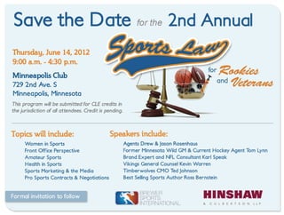 2012 Hinshaw & Culbertson Sports Law Seminar
